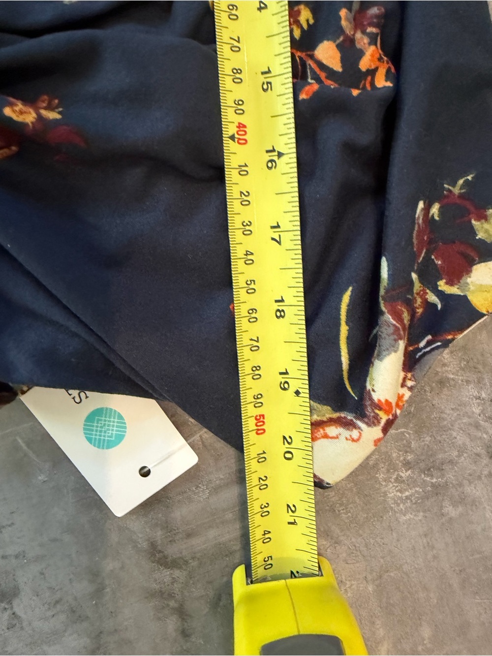 nine britton Navy Floral Knot-Front Midi Dress - Picture 13 of 13